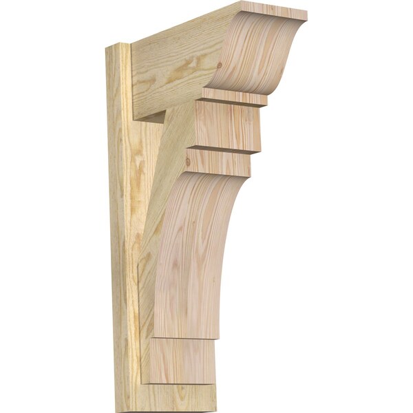 Ekena Millwork Merced Traditional Rough Sawn Outlooker, Douglas Fir, 8"W x 16"D x 28"H OUT08X16X28MRC01RDF - main